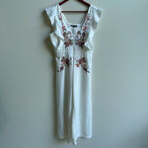 Love Culture Floral White Dress - Size M